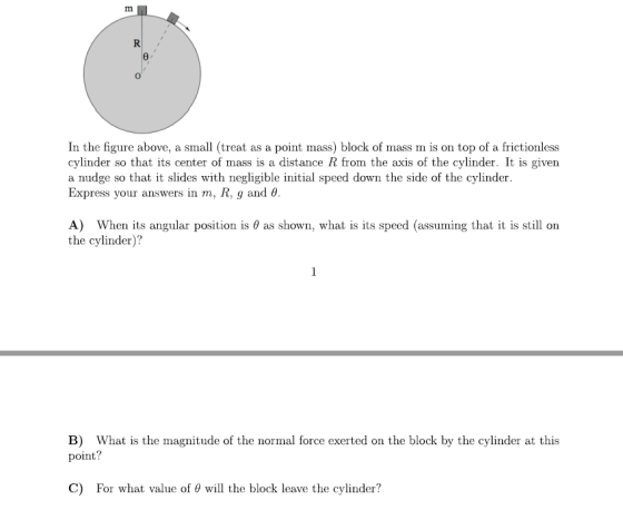 In the figure above, a small (treat as a point mas