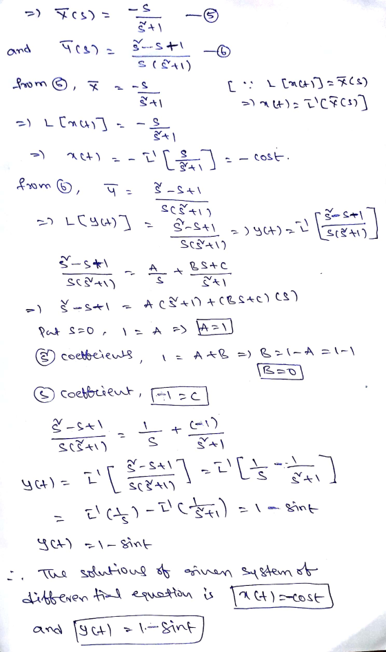 - Rosa and Чcs) - Š +1 šsti SiS+1) 6 from [: L [acti] = x(s) >) metla IC FCS)] S +1 =) L[ncti] & Art 1 act) -I] cost. from