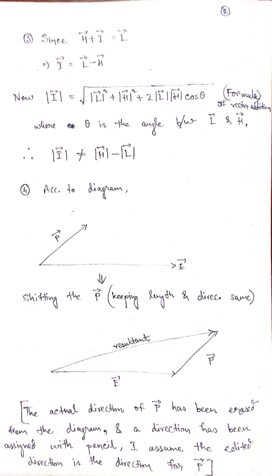. ③ Since Titi TLH Now II1 = √ 121 + + 2 12 ) Fl caso where too is the angle do :: \Ñ + 1001 Formula in I & H, of rector addi