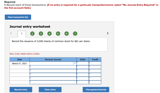 Required: 1. Record each of these transactions. (If no entry is required for a particular transaction/event, select No Journ