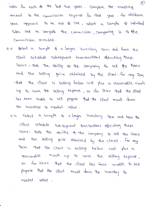 nuhicheva year appeals tobe at d; tme select a sande d- individua Somplea laxger ean have the ctient shedule Susseuent ansacHons tecing these and the Sell the dienor has been aseto seltot he dhent mak dowm the nventory maket Value itm and have奴 ctient stbedule Hems. Alo theabi eompany to Sell the em and *he selling ned mah up to Covetellng expenge įtemt trat the client ha. been unaHe to self hat he ctent matk dun the inuentny