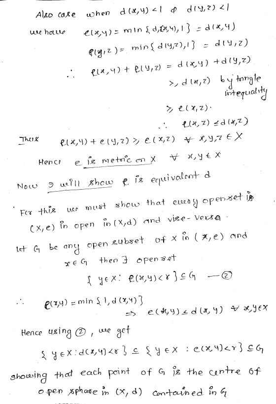 dly,z)</ Also case d (x, y)<1d when we have ela,y) = min {d,&,4), 1} = dia,y) Ply, )mins 214,7),1] =d14,2) P(x, y) + fly, z)