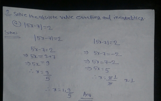 e the.abselute velve cuvetins and imenuelitics 1 5