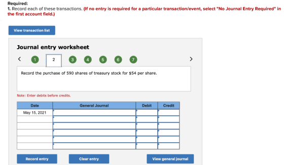 Required: 1. Record each of these transactions. (If no entry is required for a particular transaction/event, select No Journ
