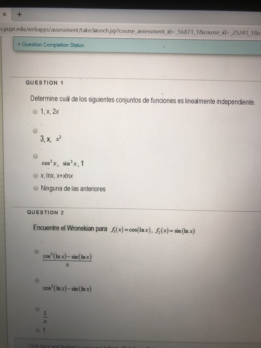 x + s.pupr.edu/webapps/assessment/take/launch.jsp?course_assessment_id-_56871_1&course_id=_25241_1&c Question Completion Stat