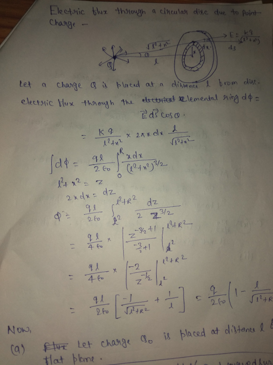 Eleetiic bluz thtough a cincalast disc due to Point Change ← v: ds blacad at a dikance rom dise 연人 2 61 N o, (a) 肚死Let