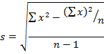 Σχ2 (Σα)? In s = η -1