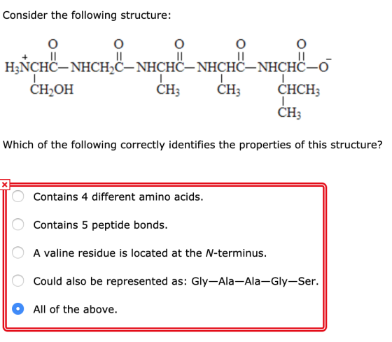 Consider the following structure: CHCH3 CH3 CH20H CH3 CH3 Which of the following correctly identifies the properties of this