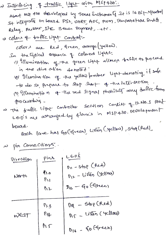 » Interfacing .f traffic light with MSP430. About use 430 the reloped by Temas instrumen , It is 16 Bil-Meant of It integrat
