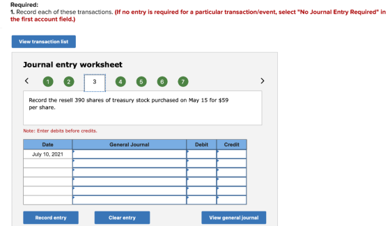 Required: 1. Record each of these transactions. (If no entry is required for a particular transaction/event, select No Journ