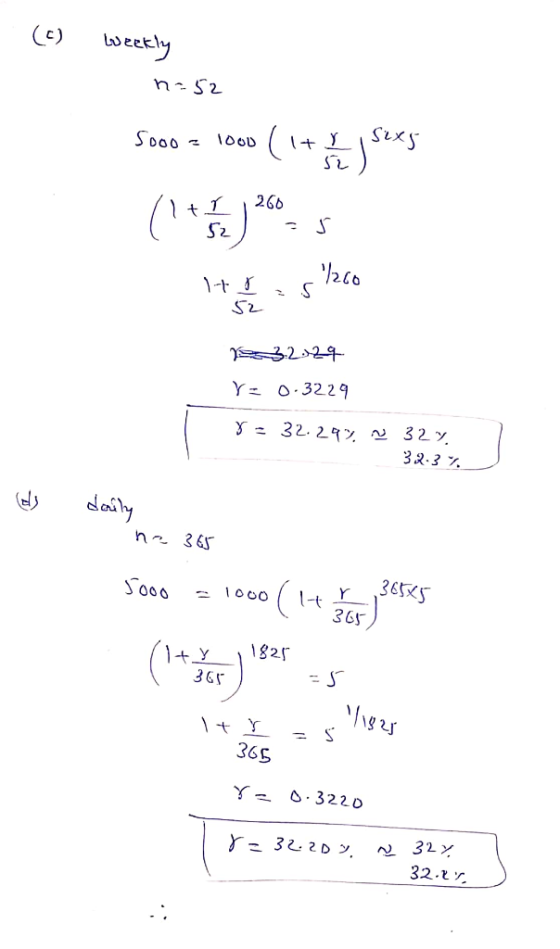 (0) Weekly n=52 5000 - 1000 (1+5. sexs Htas k260 2 3.2.29 Y: 0.3229 82 32.29% 32% 32.3% (ds daily na 365 Beses 365 5o0o = 100