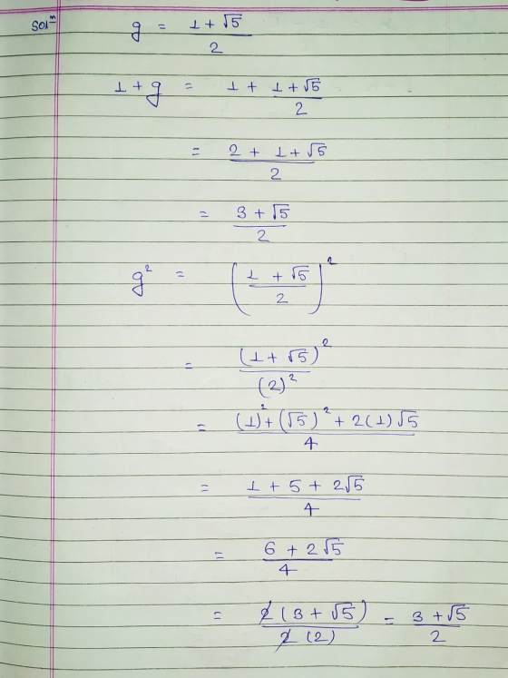 M SOL c of 1+ 5 2 It ght T +T 2 c 2+1ts 2 !! 3 + 5 2 = ge L gr 2 2 (1 + 5) (2)? (15+ (55)?+ 2(1)55 b. = t +5+ 255 4 1) 7 6 +