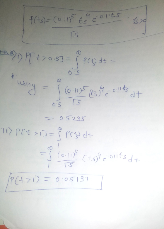 P (ts) = (0.115 tu é o 11t5 15 ABS = (PCt2 dt = using using = 166-115 (tse ollts at 0.5 5 - 0.5235 Ti > PC + > ,]= 8 pc hdt -