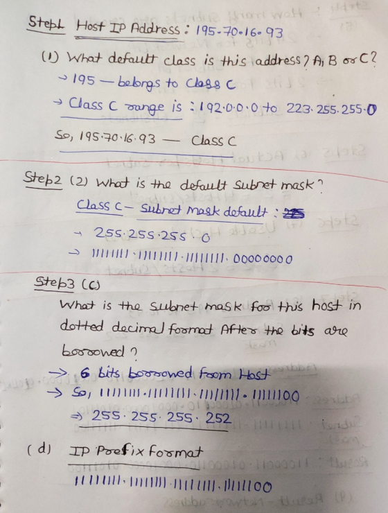 Stebb Host IP Address : 195-70.16093 terdie than wott () What default class is this address 2 A, B or c? 9195 — belongs to cl