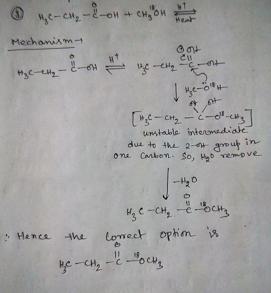 @ e-c, -&-0H + chybou Mechanismſ ge- & on the city and theo84 [H2 - CH₂ - C-08-ctg] unstable intermediate due to the arot gro