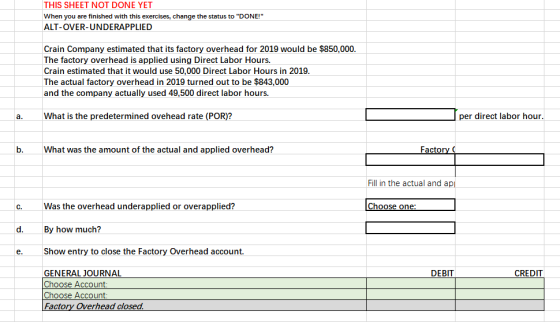 THIS SHEET NOT DONE YET When you are finished with this exercises, change the status to DONE! ALT-OVER-UNDERAPPLIED Crain C