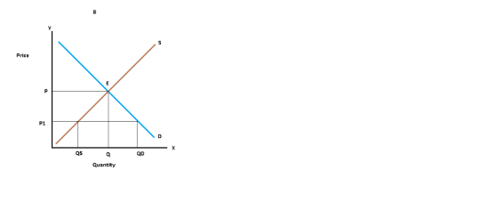Price P1 Qs QD Quantity