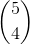\binom{5}{4}