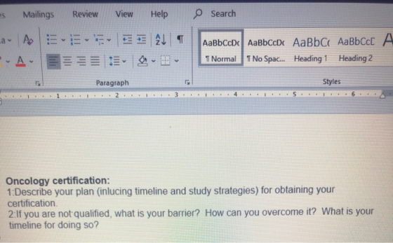 es Mailings Review View Help Search a A E ES 2 -A-EEEE TE. AaBbccdc AaBbccdc AaBbc AaBbccc A 1 Normal 11 No Spac... Heading 1