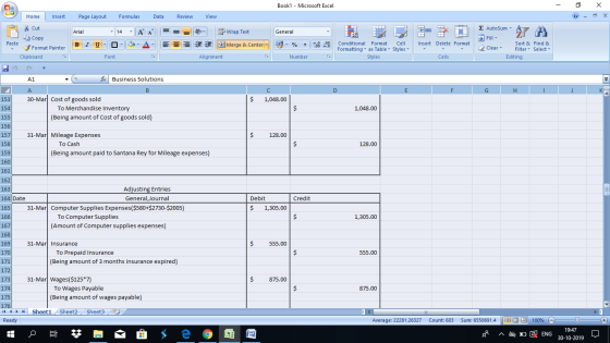 Book1 - Microsoft Excel - X Home Insert Page Layout Formulas Data Review View Cut Copy = = = General Arial BI U - -14 - A À -
