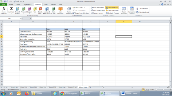 Excel 10 Microsoft Excel Page Layout Review View File Home Insert Formulas Data fix Show Formulas Define Name Trace Precedent