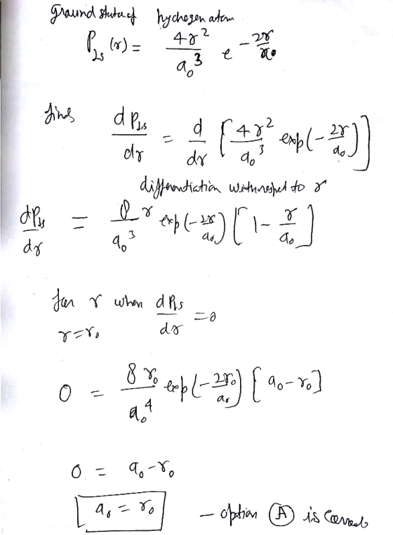 ground state of Po kos = hychogen atem 48 this house **-)] den - Apk) [ - ] a pas d r 482 dr dr I do differentiation Withnesh