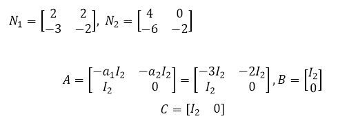 Na = [*; 2). Na = [46_21 A = I-al -a212] [-312 -212 | 10 | 120 C = [120]