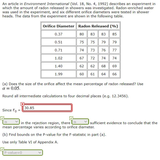 An article in Environment International (Vol. 18, No. 4, 1992) describes an experiment in which the amount of radon released