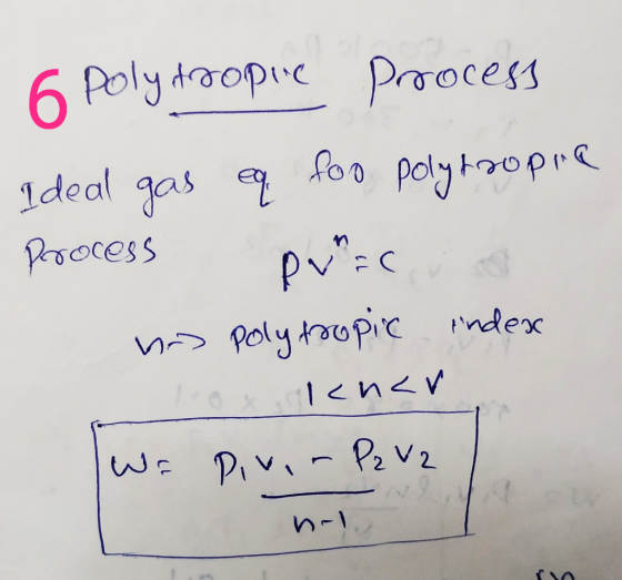 6 Polytropic process Ideal gas eq. foo polytropie Process Praca hao Polytropic index lokner We Pixir P2 V2 n-