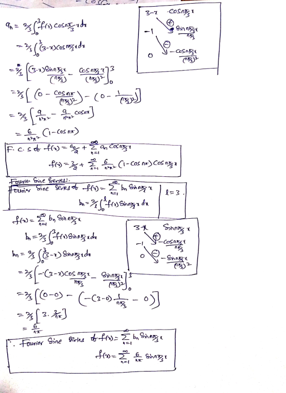 3-7 Cosna -1 Sinnor NE a = % (frescosmeado 3-13cos manzada -) Sant -Cosna 173)2 =% COS ng (175) =%[- CoSon (0- (nas)? % 2 Co