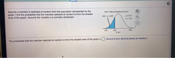 o Assume a member is selected at random from the population represented by the graph. Find the probability that the member se
