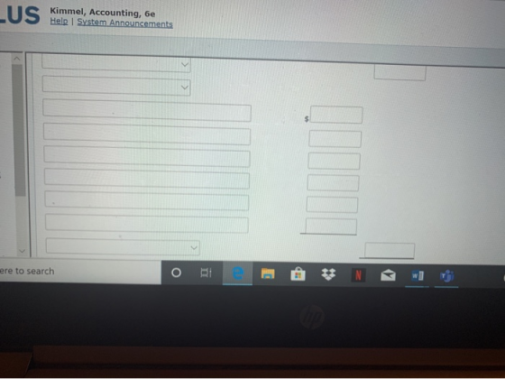 Us Kimmel, Accounting, 6e Help 1 System Announcements ere to search