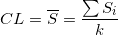 CL = S = ΣS, k