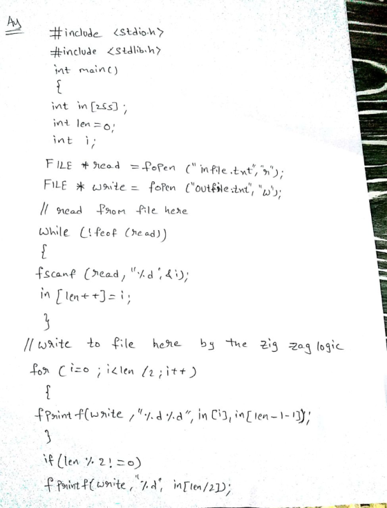 #include-stdio.h> #include <stdlib.h> nt mainc) int n[2Ss) int len=0 FILE #head -foren FLE * 9.teニ foren (In fie.txt,.m.,)