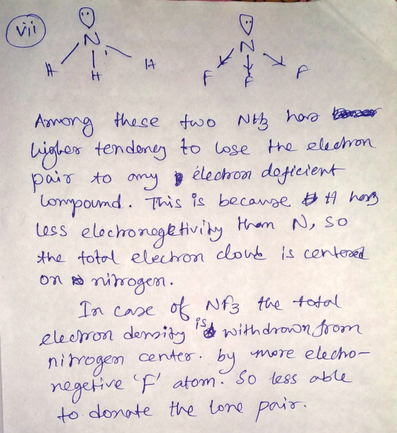 ©2- K 26 Among these two Nth hard higher tendeney to lose the electron pair to any élection deficient Compound. This is becau