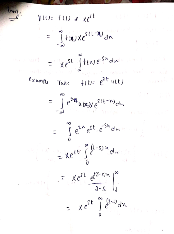 Yll): +11) x xest on des | | xcº da W = yese. Itemsersoon example Take tive ort ult) - je tu may eie = ezmest.eshon = Xest je