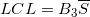 \small LCL =B_{3} \overline{S}