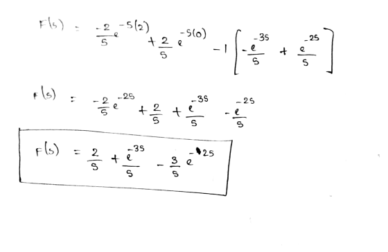 Els) -2 -5(2) -560) +2e e 25 5 -35 e 1 - S + e S s els) 25 SE e Vio + alo -25 e + e S olos S (9) 2 -35 t e 25 3 e S