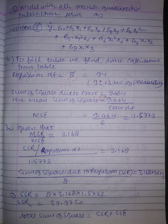 Model with interaction alle possible quadratich term as Toption @ G = BofB, X, FB, 24 e Rudz + B, ah2 + 2+ मनपा & Banaz PM 15