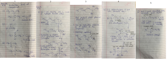 5-2 Oxldle tian level of CH e CH but el.yne heackhng unth uerk as Ht added to the CHac etome fhoup CH2 42 62