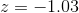 2 = -1.03