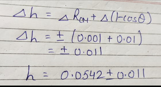 th=a Ront All-roso) Ah = F (0.00) + 0.00 = t o.oll ha 0:0.542+ 0.011