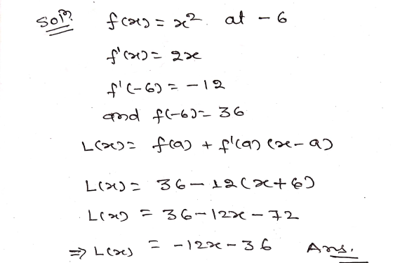 SoR fcay=x12. at -6 f(a)= que f(-6)= -12 and f(-6)-- 36 L(a)= fra) +flcan esera) Llas= 36-12cat6 11*2 = 36–1271 - 72 -1220-