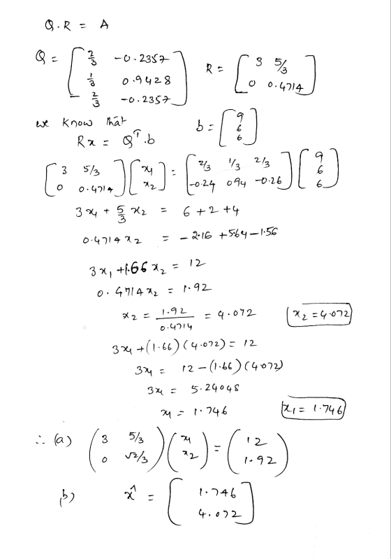 Q. R=A : في نمایی 0 - 2339 Ra 3 % ۵۰ 74 28 ہا ۱۹ ه - انه تماس -0.2359 we know hat -ط 6 Ra-s .. 5/ 0.2l 4 .][] 3 [2] 3 2/3 |-