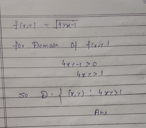 fray) = 1470-1 for Domain Of forry I 41-1 20 4/> 500 ) ! ५४४) । Ans
