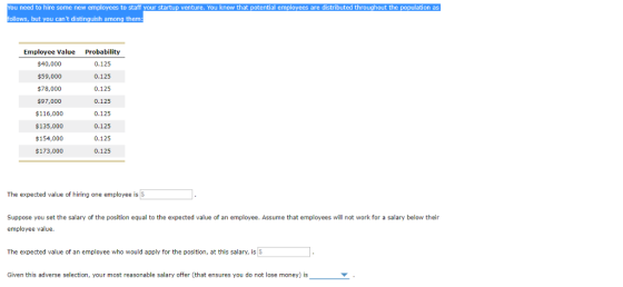 You need to hire some new employees to staff your startup venture. You know that potential employees are distributed througho