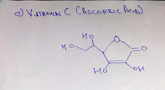 e) VITAMIN C CASCORBIC ARD) Но Ио. Ho No