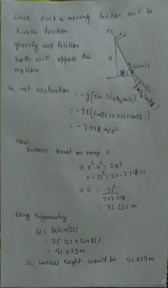 lavity and hriche Se,nu atdeaher .228 Now Distance travdanTWp , s 0-3 2x-.228 x 2. 2x2.226 S 332 m So, muical huight weuld be