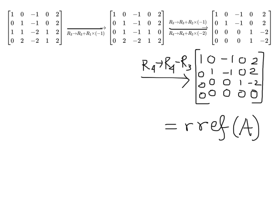 2 1 0 -1 1 0 0 1 -1 0 2 -1 0 2 [1 0 0 0 0 2 0 R3 R3+R2X(-1) 1 -1 -1 0 -1 0 -2 -2 1 1 1 2 2 -2 —2 1 1 1 2 R3+R3+Rix(-1) 0 1 1