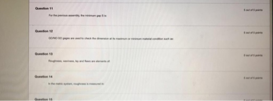 Question 11 Question 12 GONDOO doo Question 13 Question 14